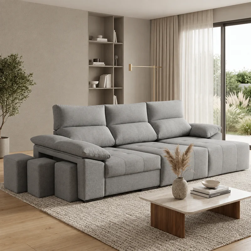 Sofá Chaise Long c/Cama Atenas Promo - Image 2